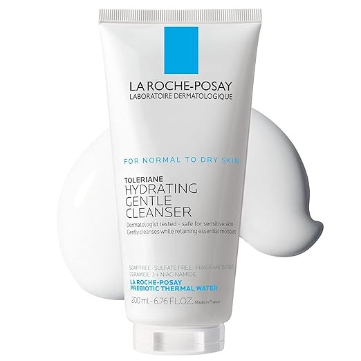 La Roche-Posay Toleriane Hydrating Gentle Face Cleanser, Hydrating Facial Cleanser With Niacinami... | Amazon (US)