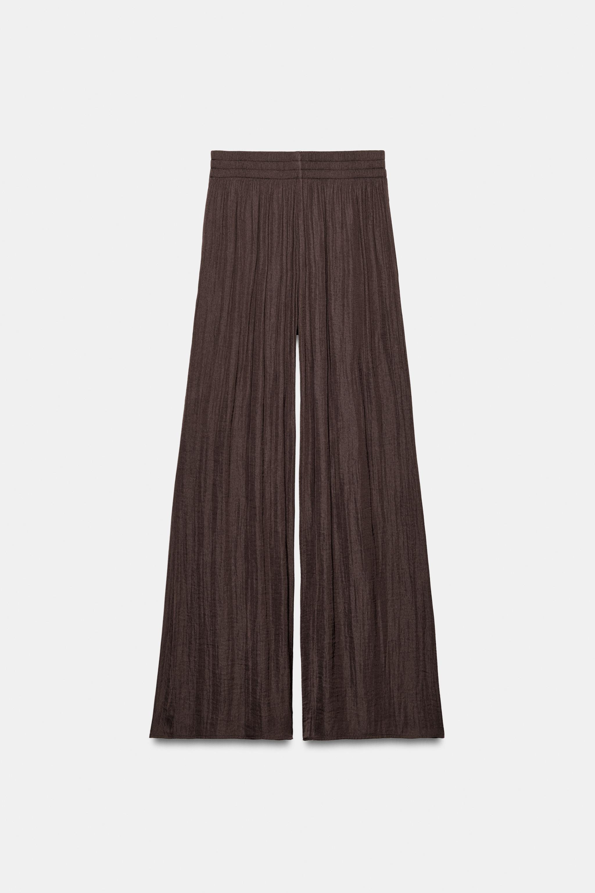 FLOWY WIDE LEG PANTS | Zara US