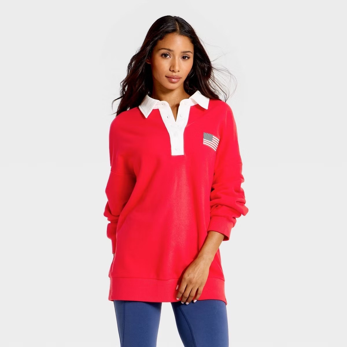 NEW ARRIVALS!! Women's Americana French Terry Polo
Sweatshirt - JoyLab 
@Target 
3 options



Memorial Day, Fourth of July, summer sweatshirt, activewear

#LTKOver40 #LTKActive #LTKSeasonal