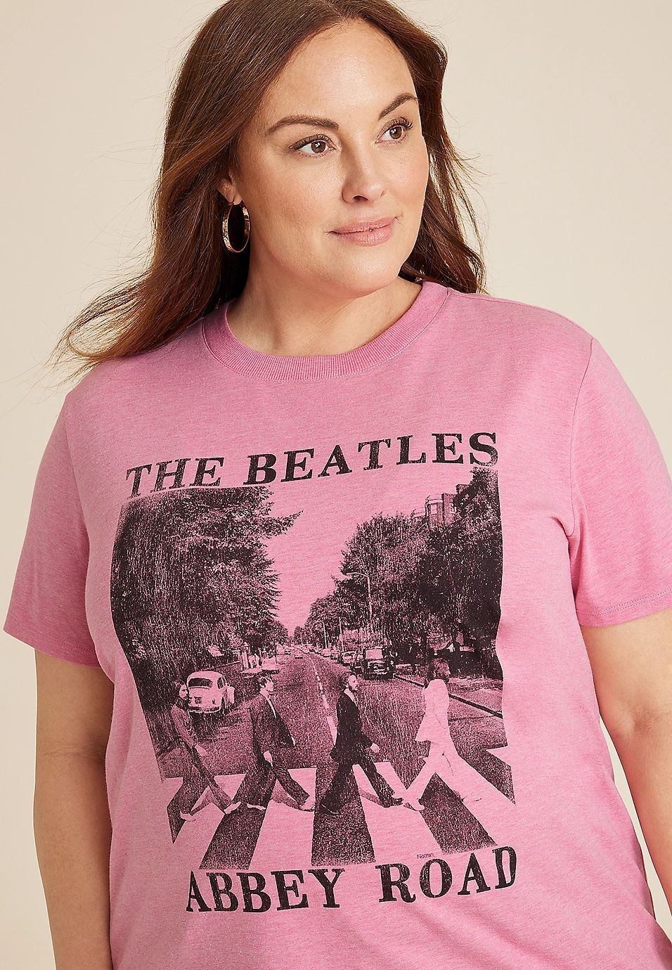Plus Size Beatles Graphic Oversized Tee | Maurices