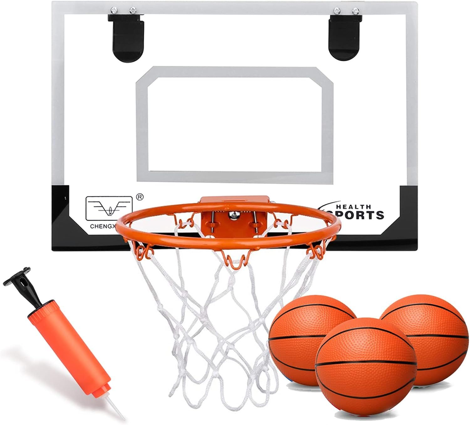 Mini Indoor Basketball Hoop Set for Kids - Basketball Hoop for Door Complete Basketball Game Acce... | Amazon (US)