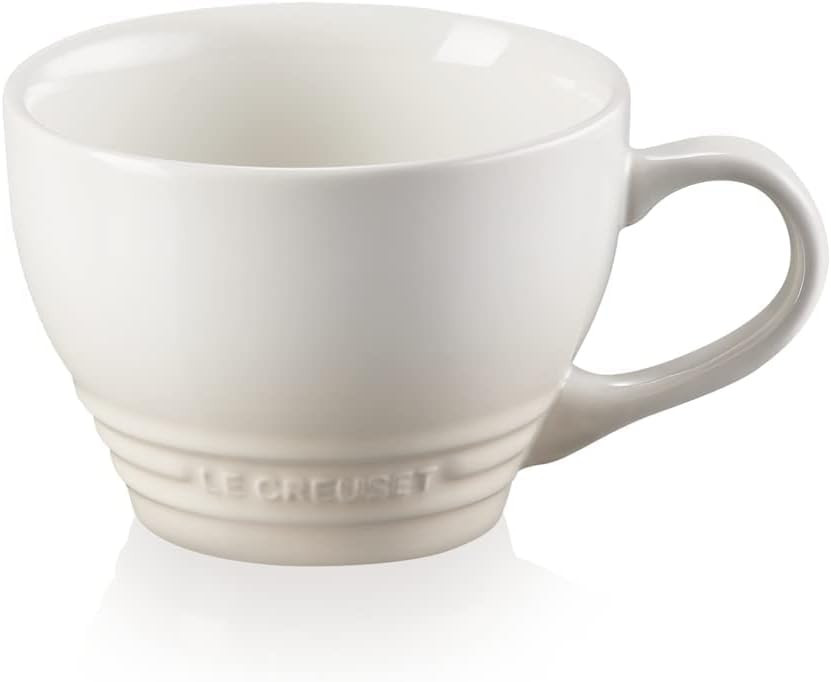 LE CREUSET Stoneware Grand Mug, 400ml, Meringue, 70304407160002 | Amazon (UK)