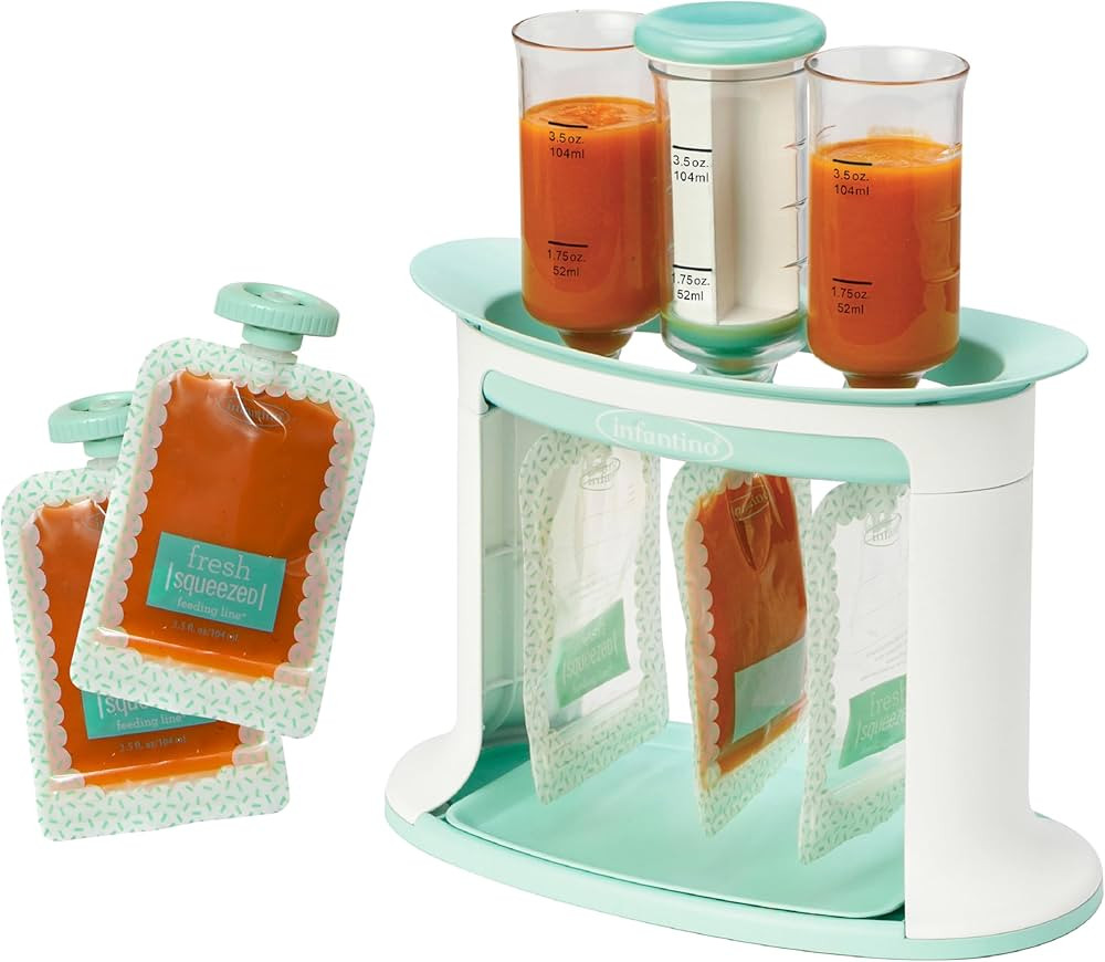 Infantino Squeeze Station for Homemade Baby Food, Pouch Filling Station for Puree Food for Babies... | Amazon (US)