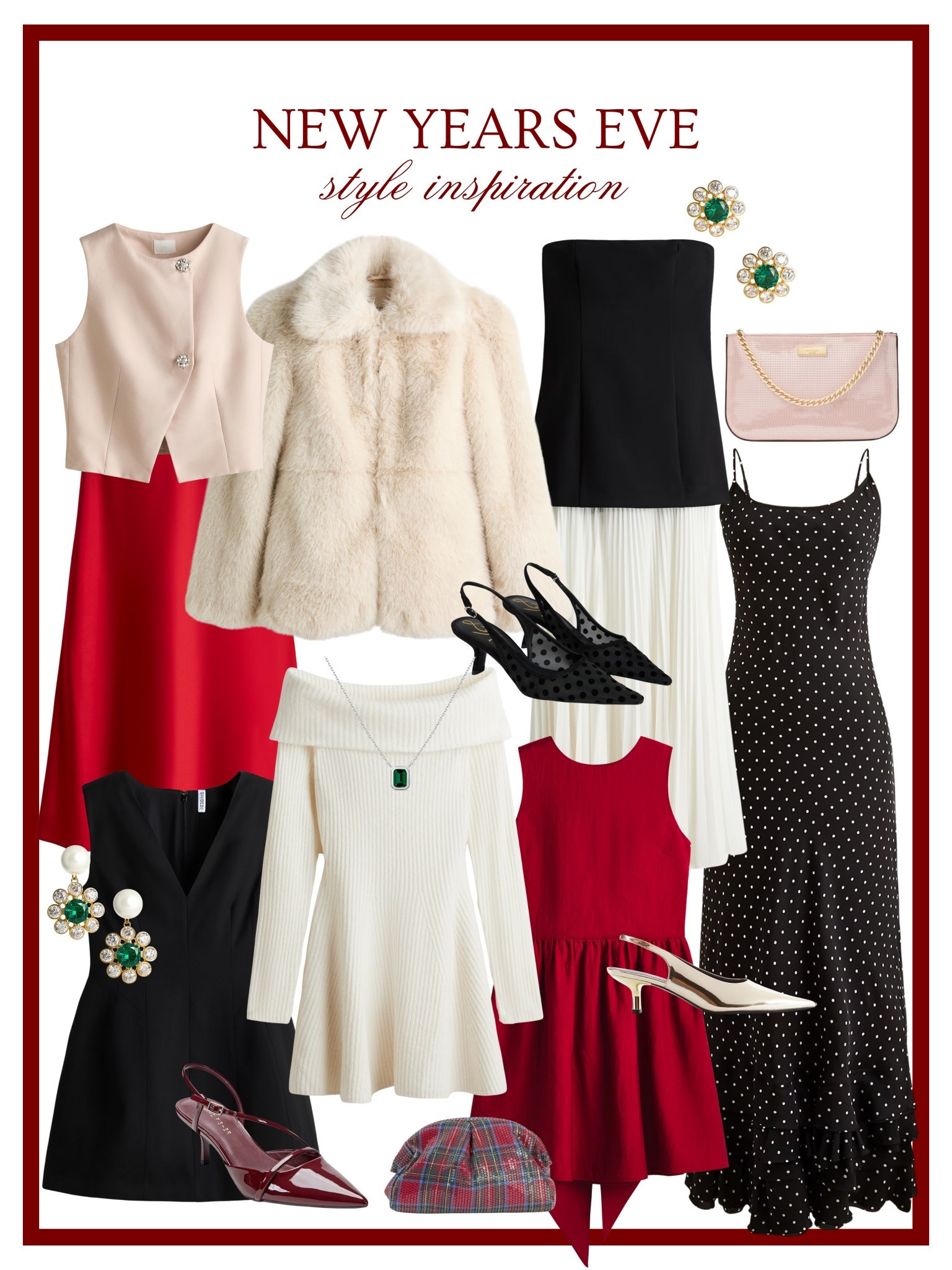 New Year’s Eve style inspiration ✨ Classic style, New Year’s Eve outfit, midi dress, mini dress, sweater dress, emerald jewelry inspiration 🎁🎄

#LTKSeasonal #LTKHoliday