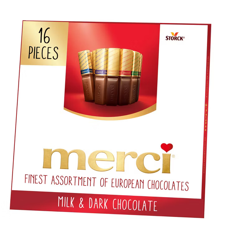 Merci Finest Assortment of European Chocolates, Candy Gift Box - 16ct/7oz | Target