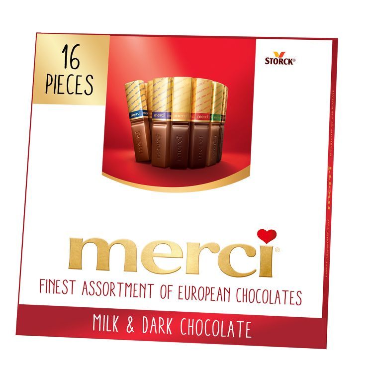 Merci Finest Assortment of European Chocolates, Candy Gift Box - 16ct/7oz | Target