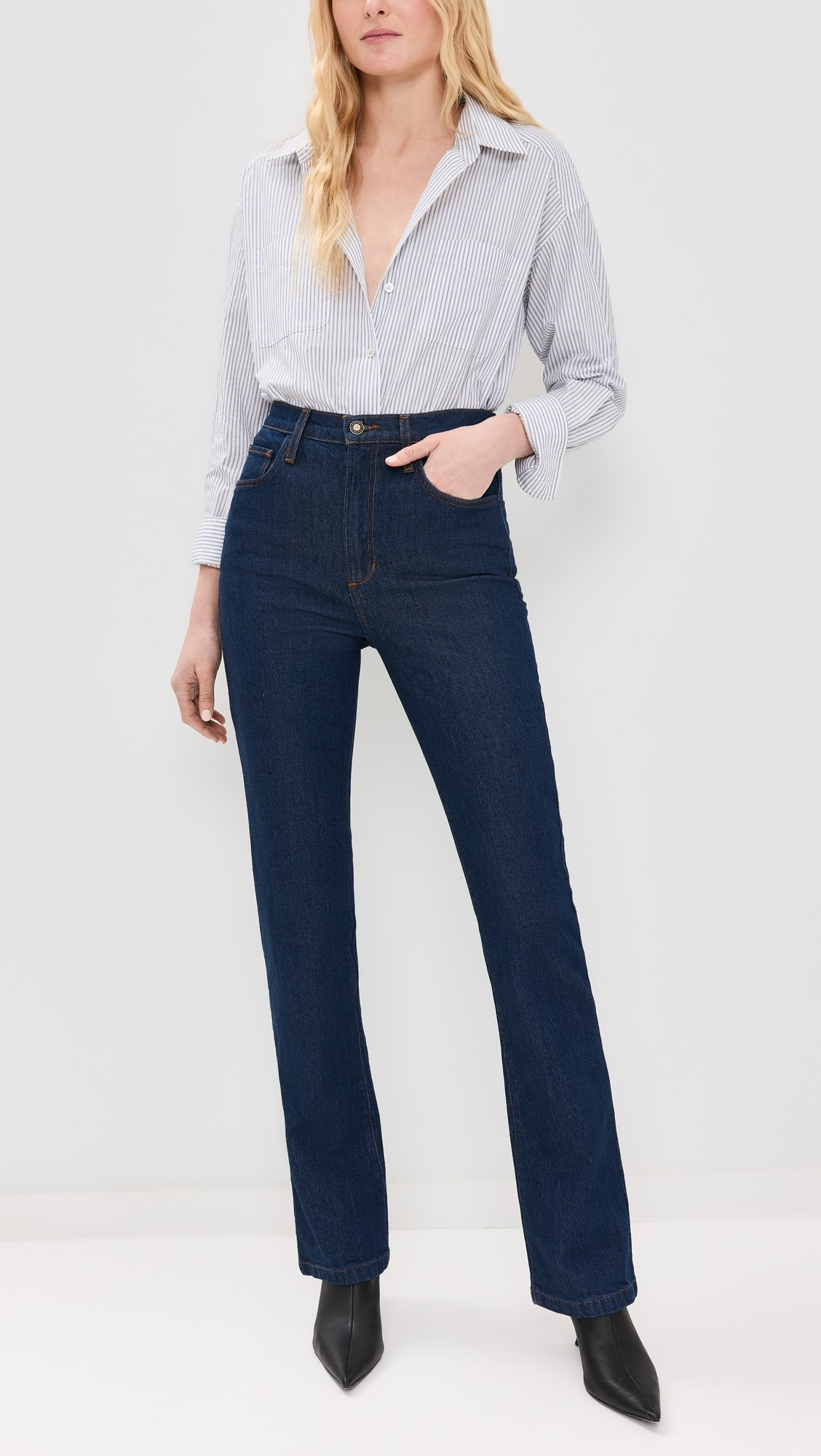 The Valentina Boot Super Mini Boot Jeans | Shopbop