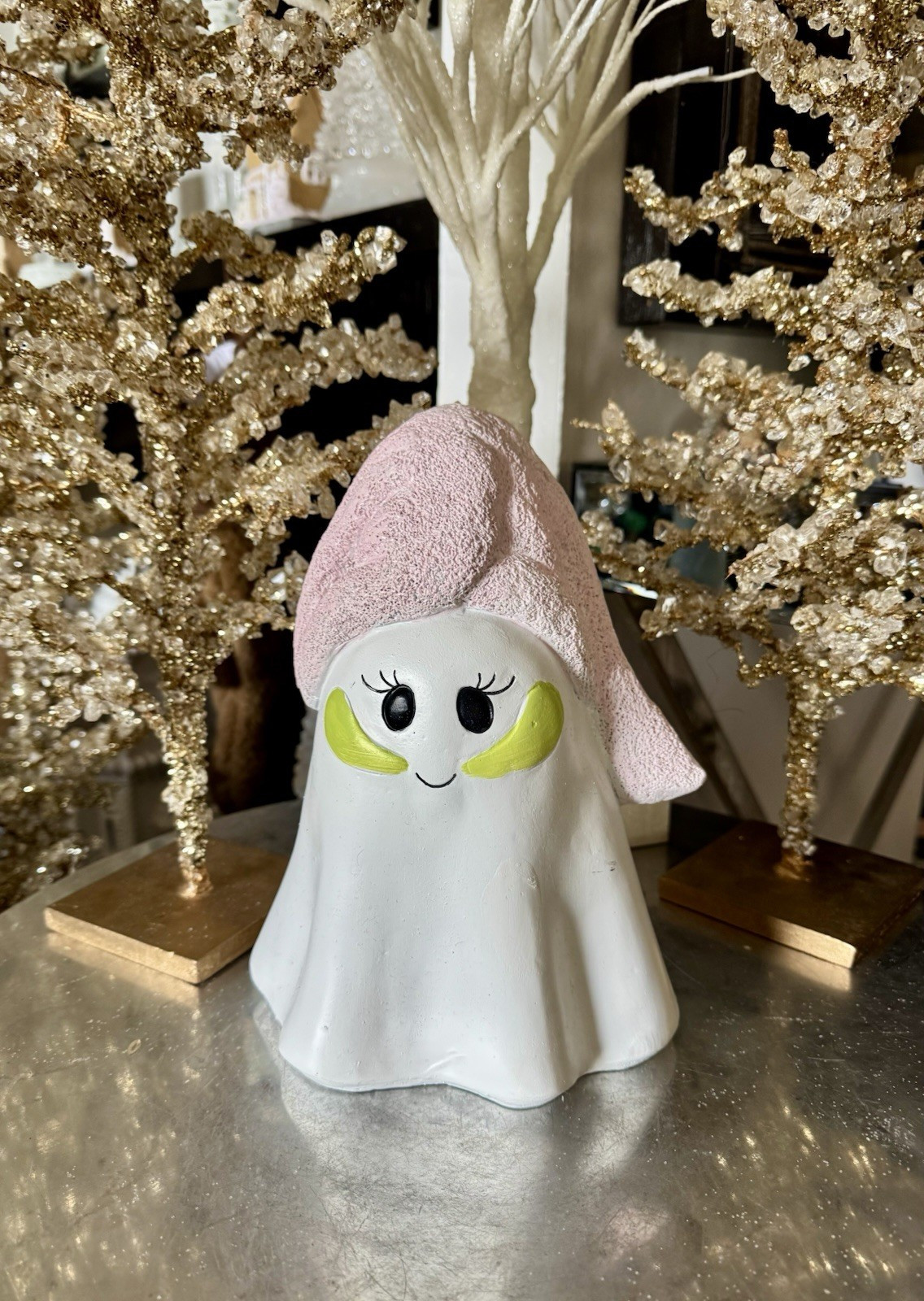 New Large Spa Ghost Towel Head Wrap Bathroom Halloween Figure Decor Cute Salon | eBay US