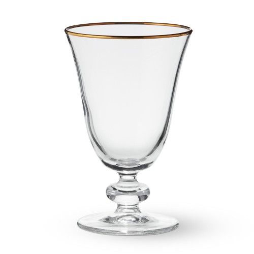 Gold Rim Goblets, Set of 4 | Williams-Sonoma