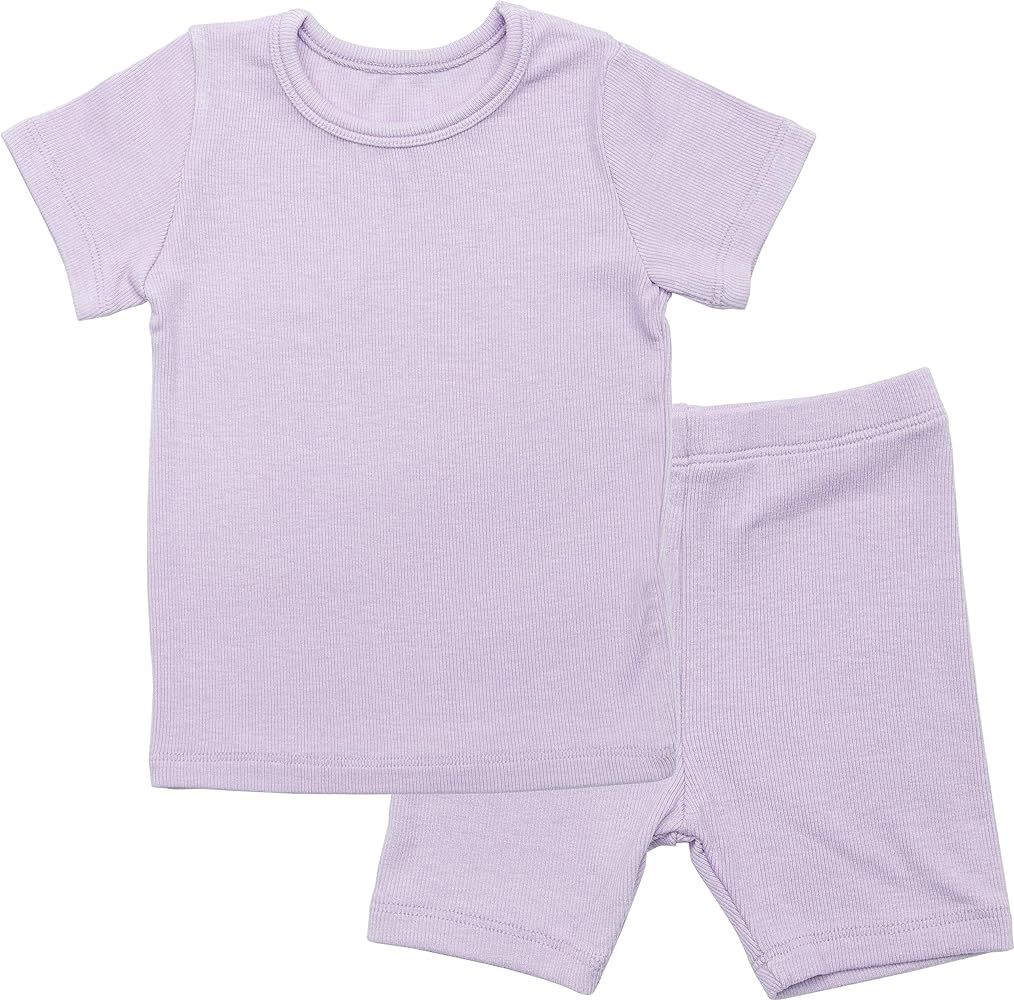 Baby Boys Girls Pajama Set Kids Toddler Snug fit Ribbed Rayon Sleepwear pjs for Daily Life Style | Amazon (US)