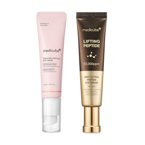 medicube Eye Serum Duo for Firmer-Looking Skin: PDRN Peptide Serum and Deep Reviving Peptide Eye Cream | Korean Skincare, Gifts for Women, Skin Care Set | Amazon (US)