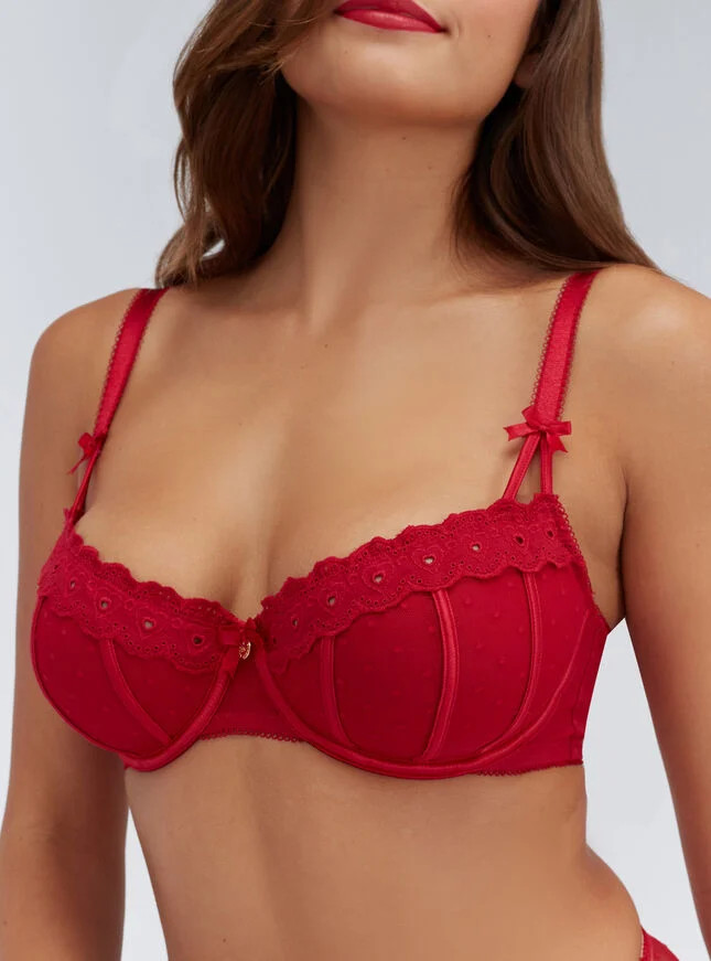 Angelique mesh balconette bra | Boux Avenue (UK)