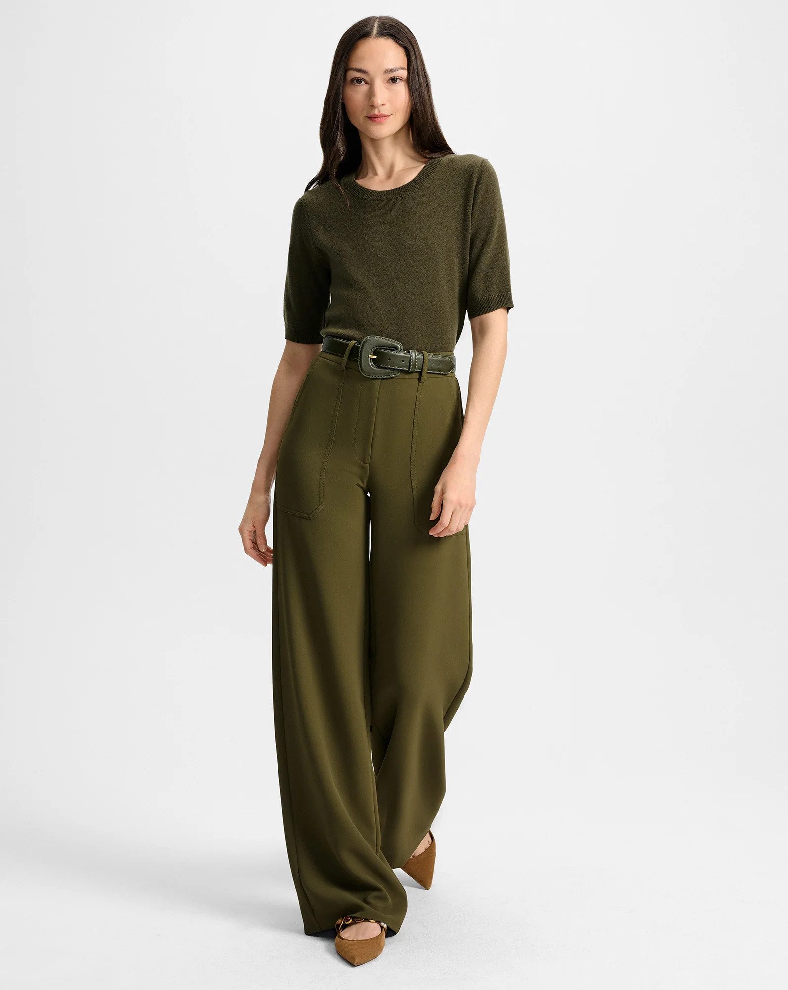 Cole Wide-Leg Pant | Veronica Beard