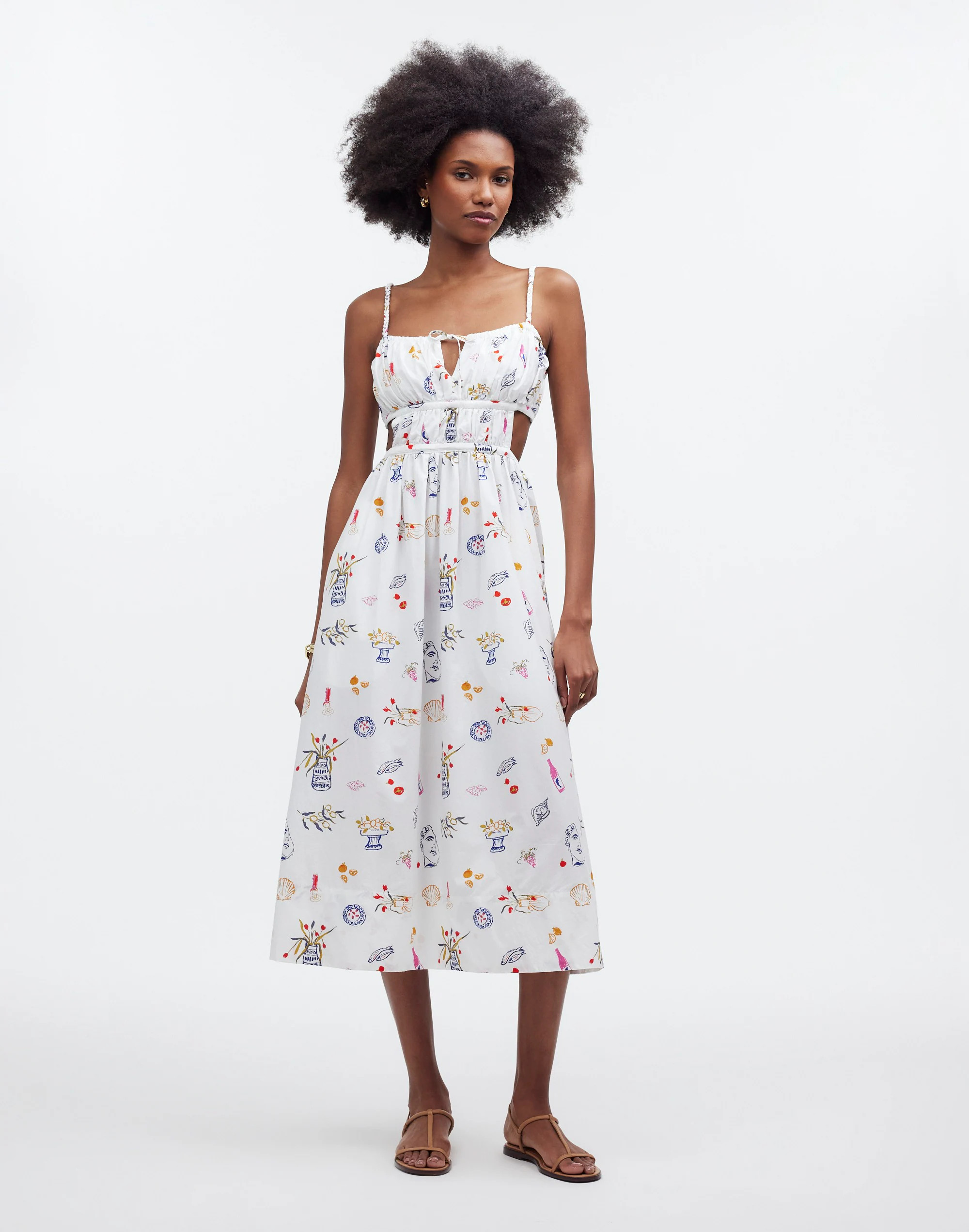 Madewell x Lisa Says Gah! Cutout Midi Dress | Madewell