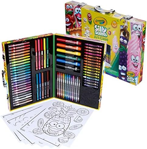 Amazon.com: Crayola Silly Scents Inspiration Art Case, 80+ Art Supplies, Gift for Kids, Ages 5, 6... | Amazon (US)