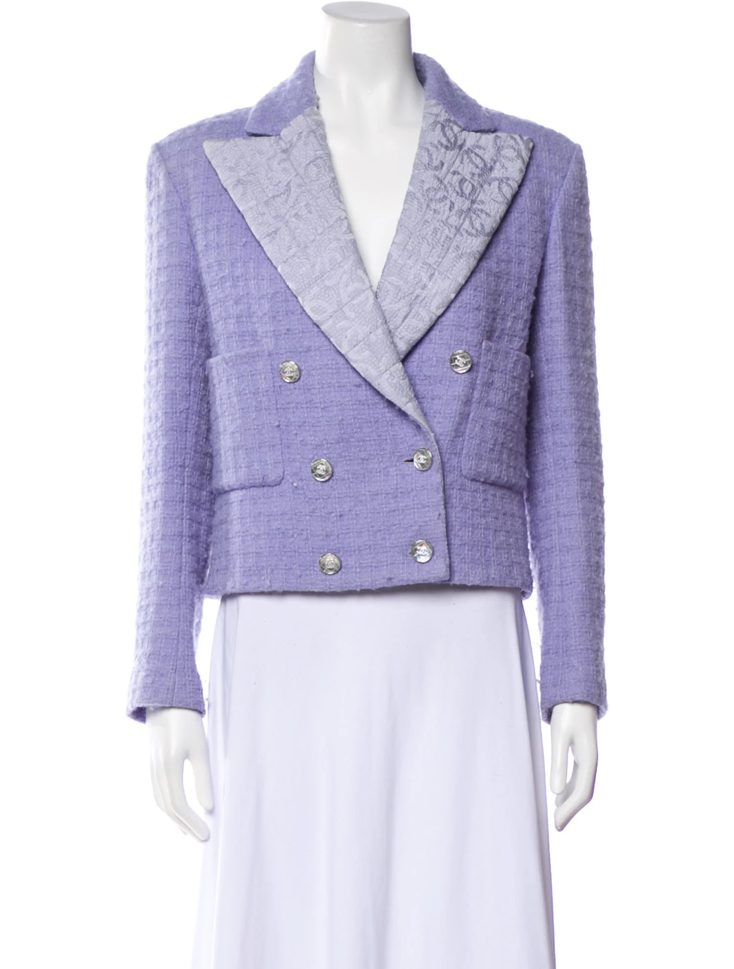 Chanel 2021 Wool Blazer - Purple Jackets, Clothing - CHA1388269 | The RealReal | The RealReal
