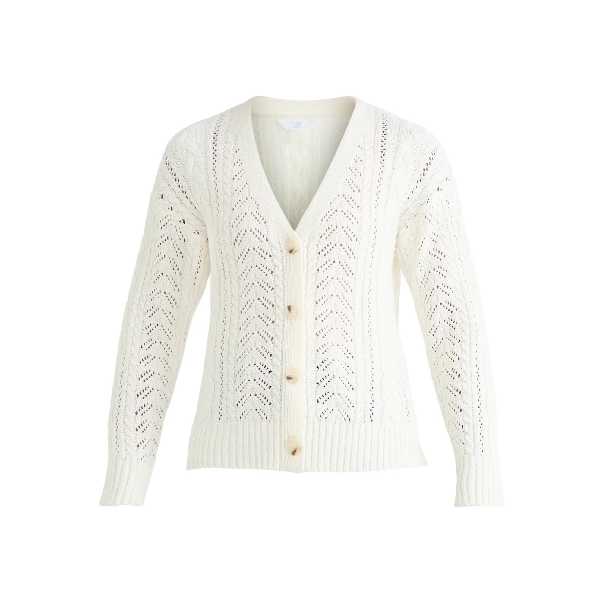 Time and Tru Women's Boyfriend Cardigan Sweater, Lightweight, Sizes XS-XXXL | Walmart (US)