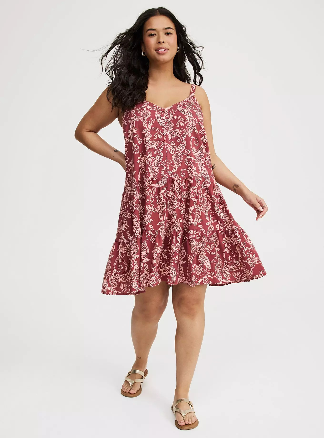 Mini V-Neck Button-Up Dress | Torrid (US & Canada)