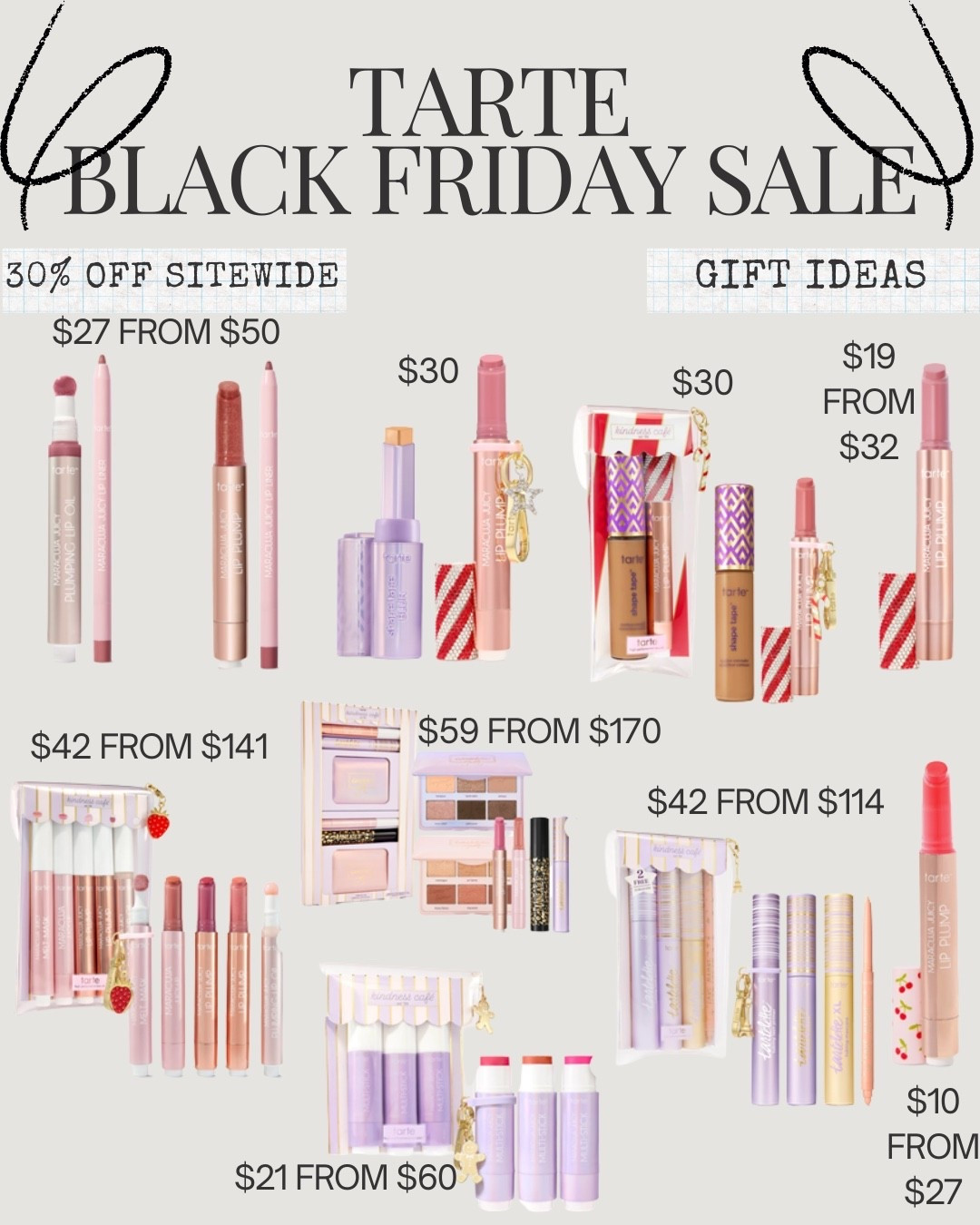Tarte sale 

#LTKGiftGuide #LTKSaleAlert #LTKCyberWeek