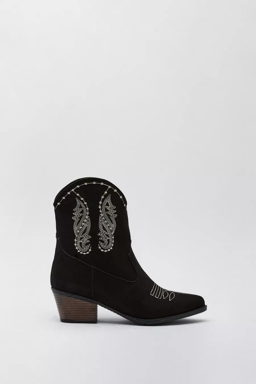 Embroidery Detail Ankle Cowboy Boots | Nasty Gal UK (+IE)