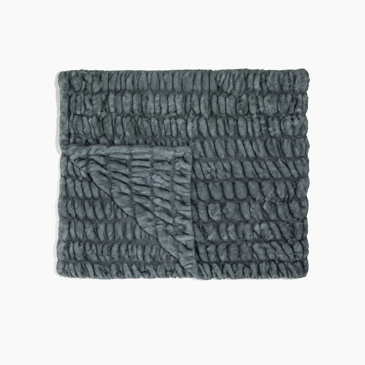 Glacier Blue Tip Dye | Lola Blankets