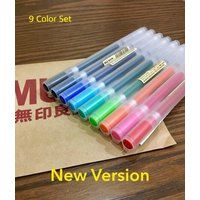 Authentic Real Muji Gel Pens Set | New Version, 9 Colors Set, Muji Japan Pens, Planner Pens | Etsy (US)