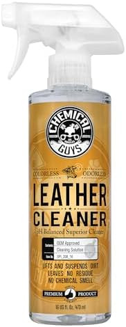 Chemical Guys Colorless and Odorless Leather Cleaner - Safe for Natural, Synthetic, Faux, and Ple... | Amazon (US)