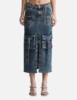 Blumarine Cargo Denim Midi Skirt | Hypebeast