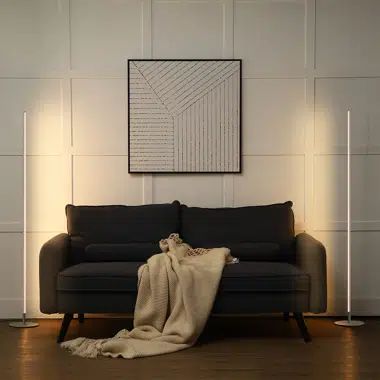 Hedden 58" LED Column Floor Lamp Set | Wayfair North America