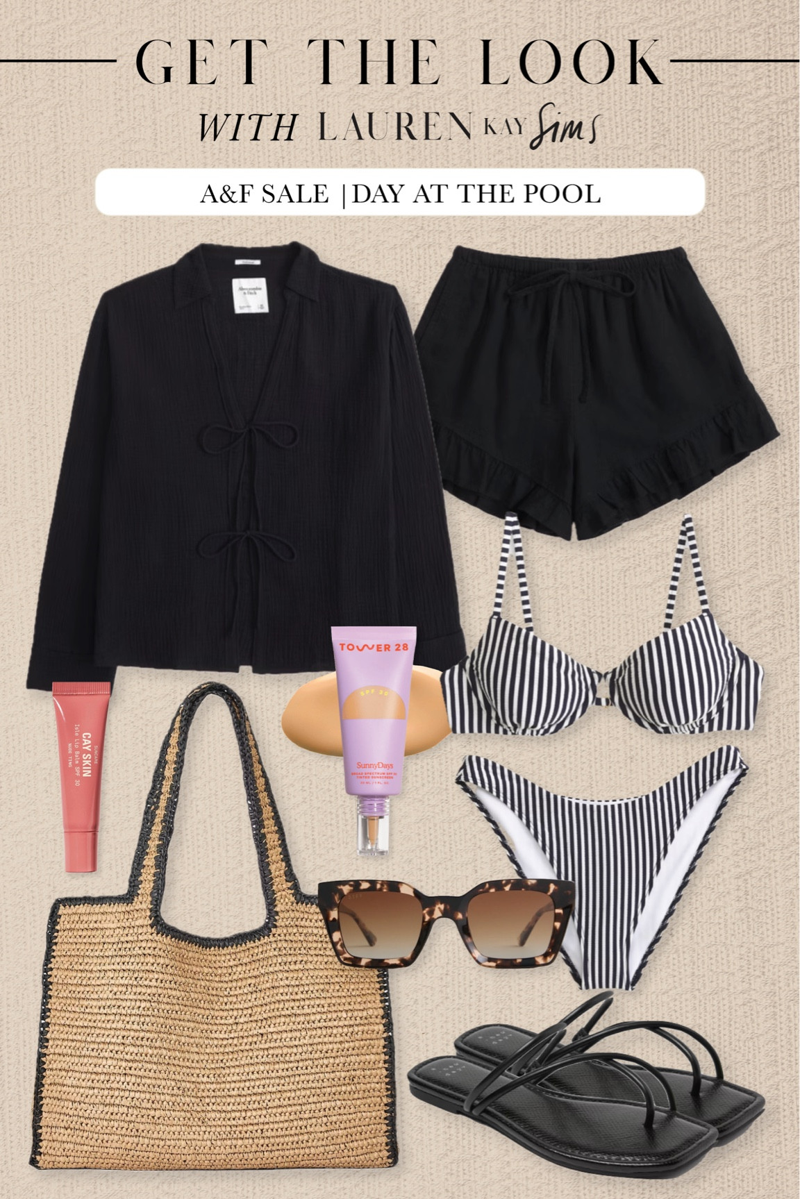 Abercrombie swim up to 55% off!! 🖤