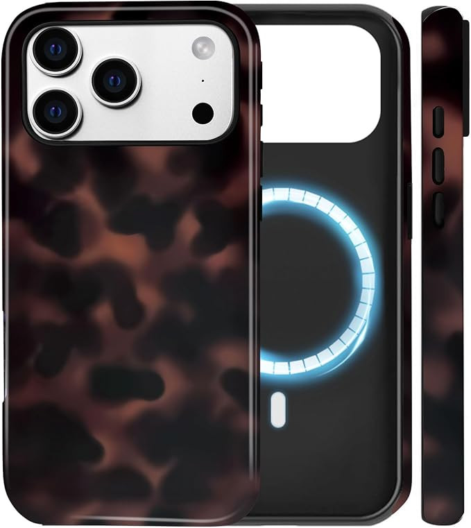 Magnetic for iPhone 17 Pro Max Case Tortoise Shell Leopard Case | Amazon (US)
