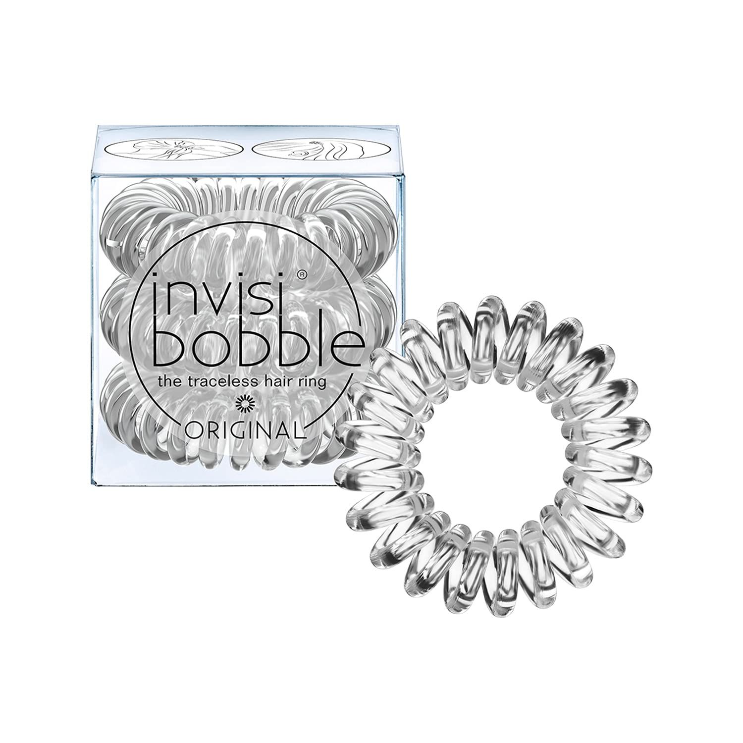 invisibobble Original Traceless Spiral Hair Ties with Strong Grip, Non-Soaking, Hair Accessories ... | Amazon (US)