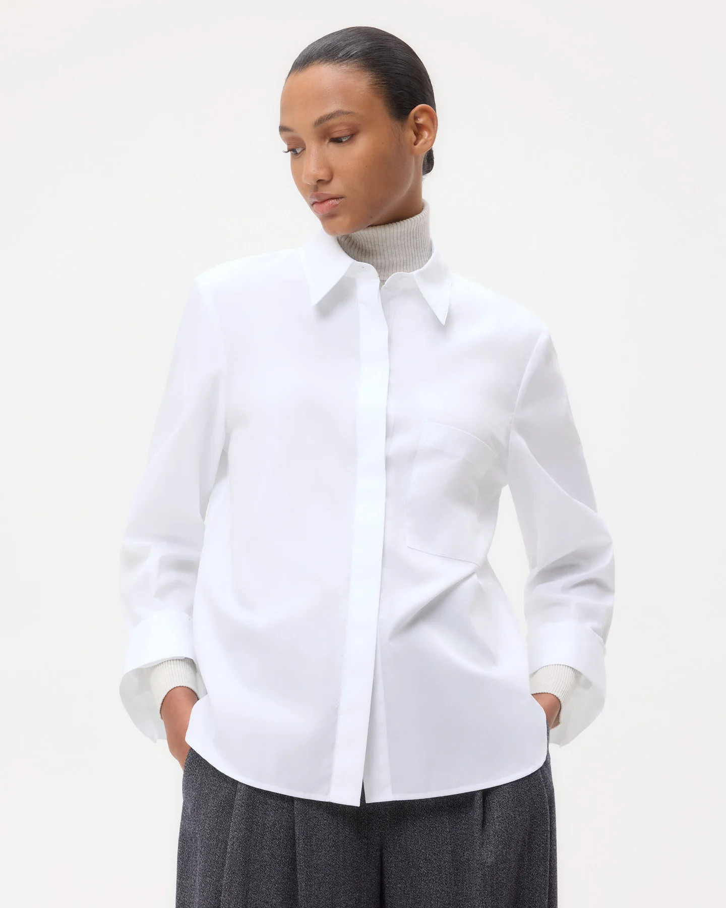 Boyfriend Shirt in Superfine Cotton | TWP
