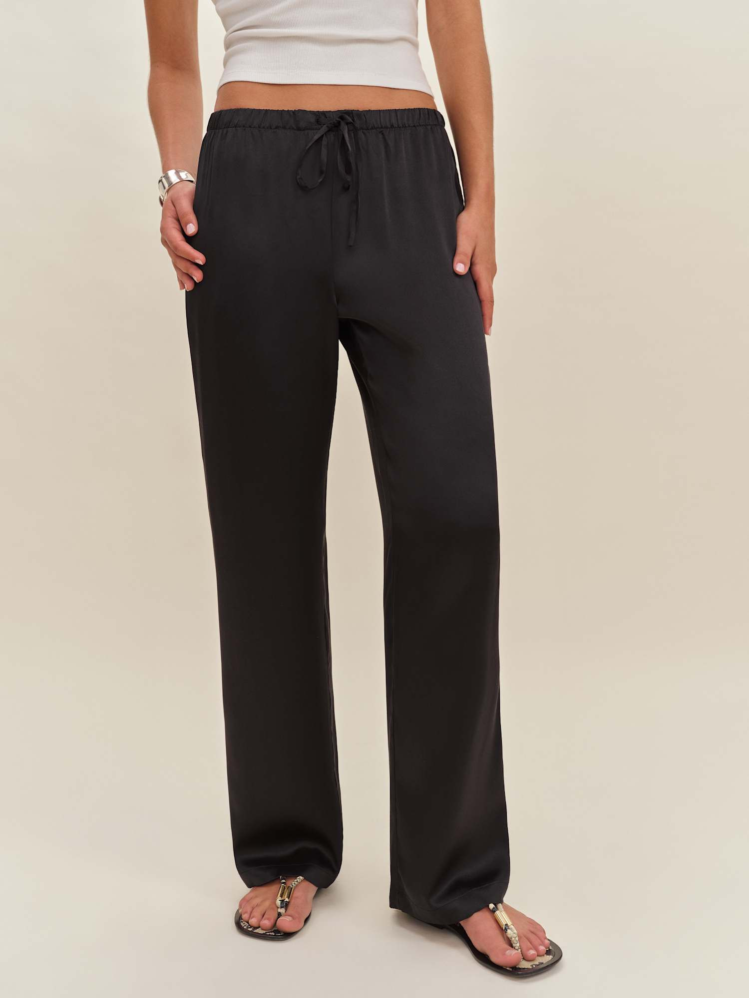 Olina Silk Pant | Reformation (Global)