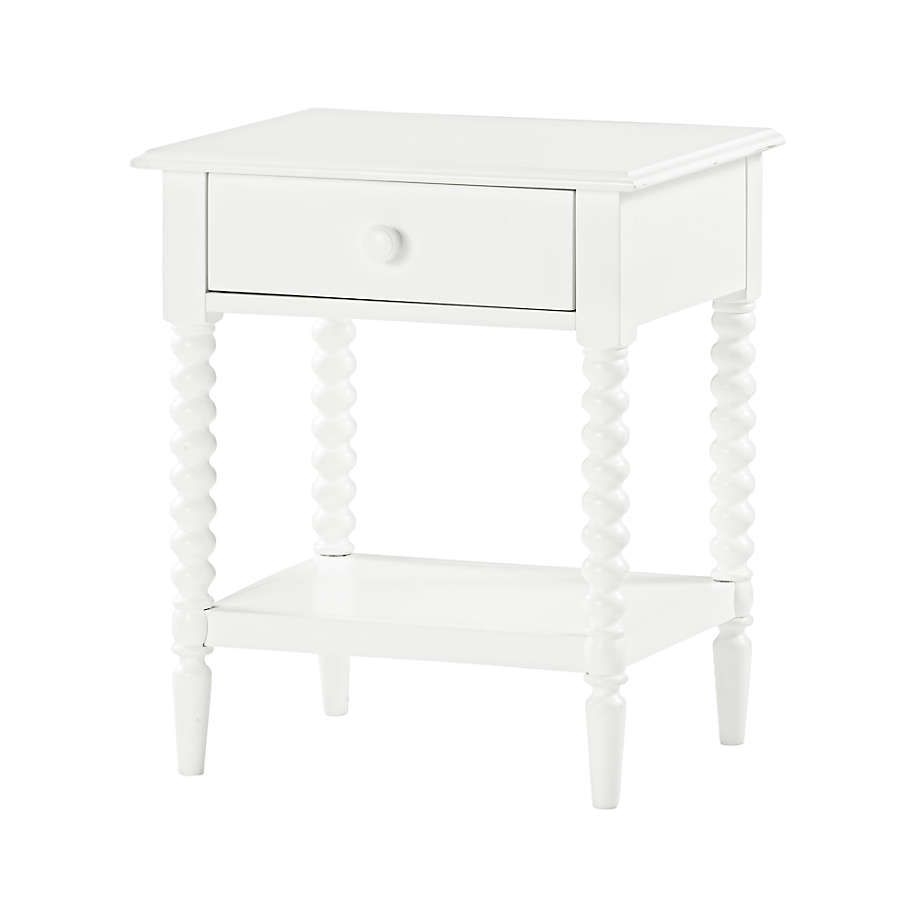 Jenny Lind Maple Wood Spindle Kids Nightstand with Drawer + Reviews | Crate & Kids | Crate & Barrel