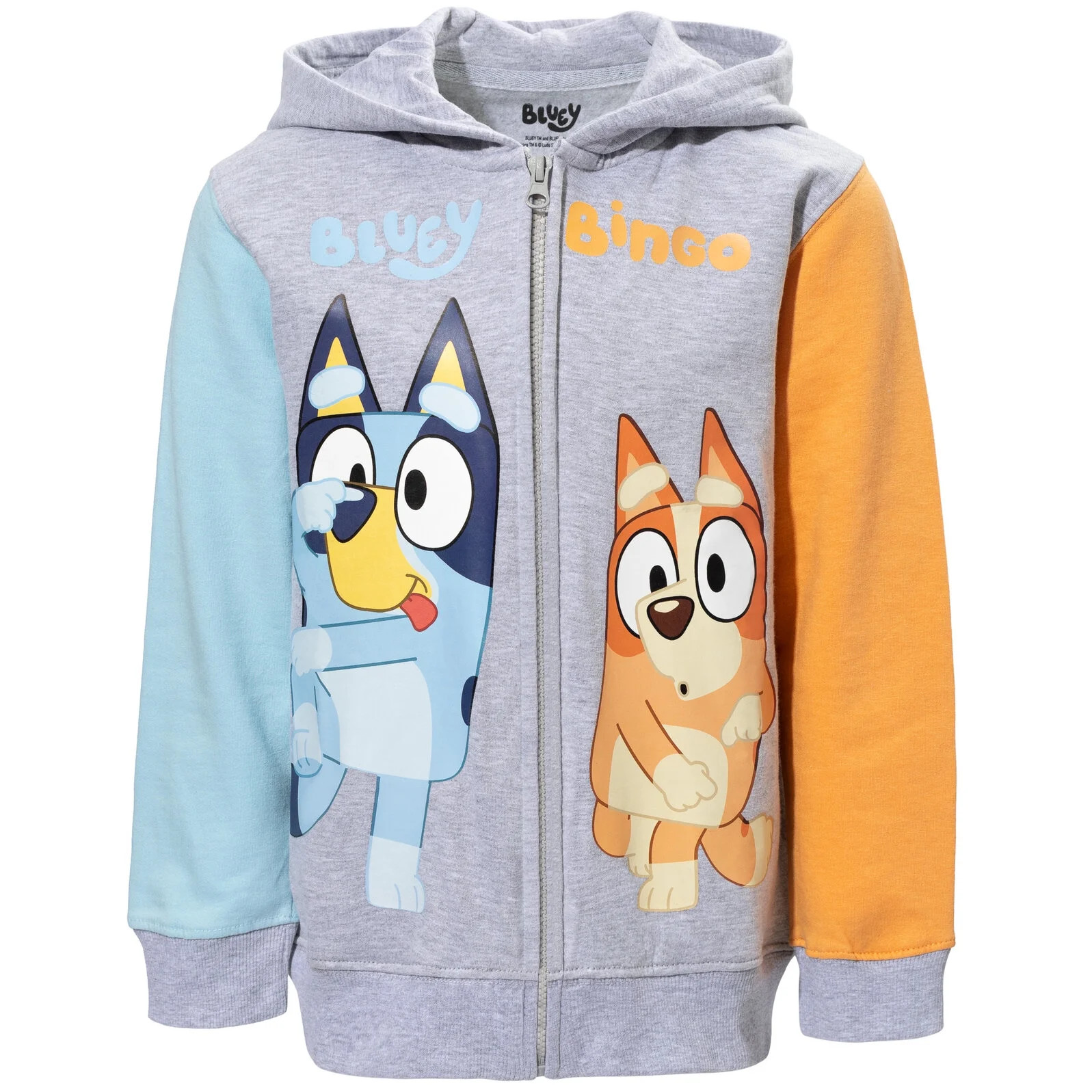 Bluey Bingo Toddler Boys Fleece Zip Up Hoodie Toddler to Big Kid | Walmart (US)