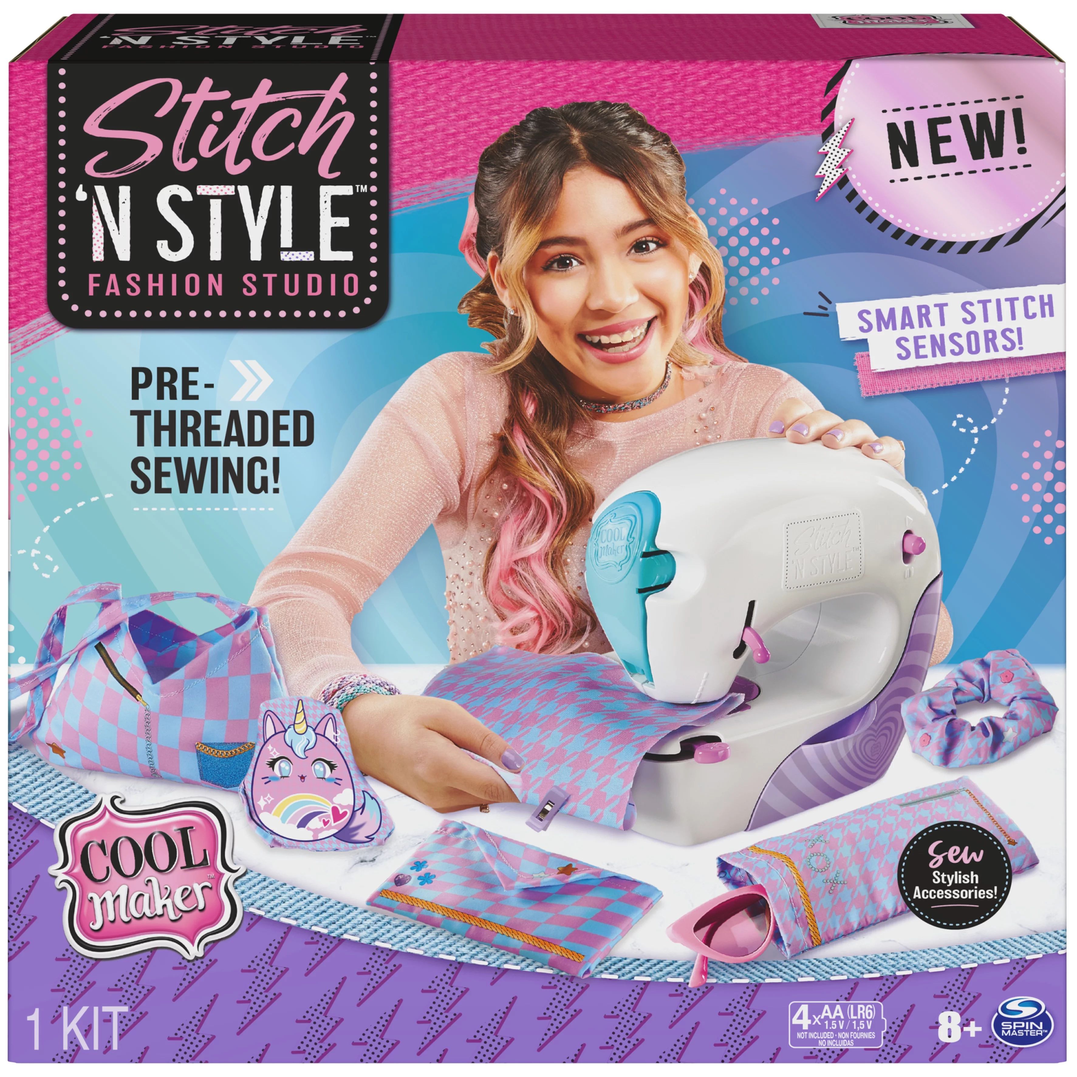 Cool Maker Stitch ‘N Style Fashion Studio, Pre-Threaded Sewing Machine - Walmart.com | Walmart (US)