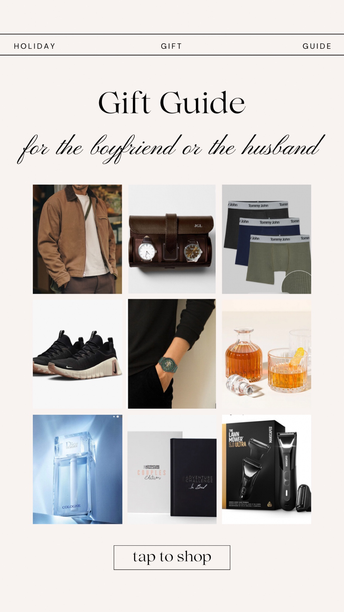 Gift Guide for the Boyfriends and the Husband 👩🏼‍❤️‍💋‍👨🏻

#LTKHoliday #LTKGiftGuide
