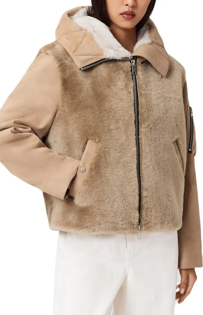 Dexter Genuine Shearling Bomber Jacket | Nordstrom
