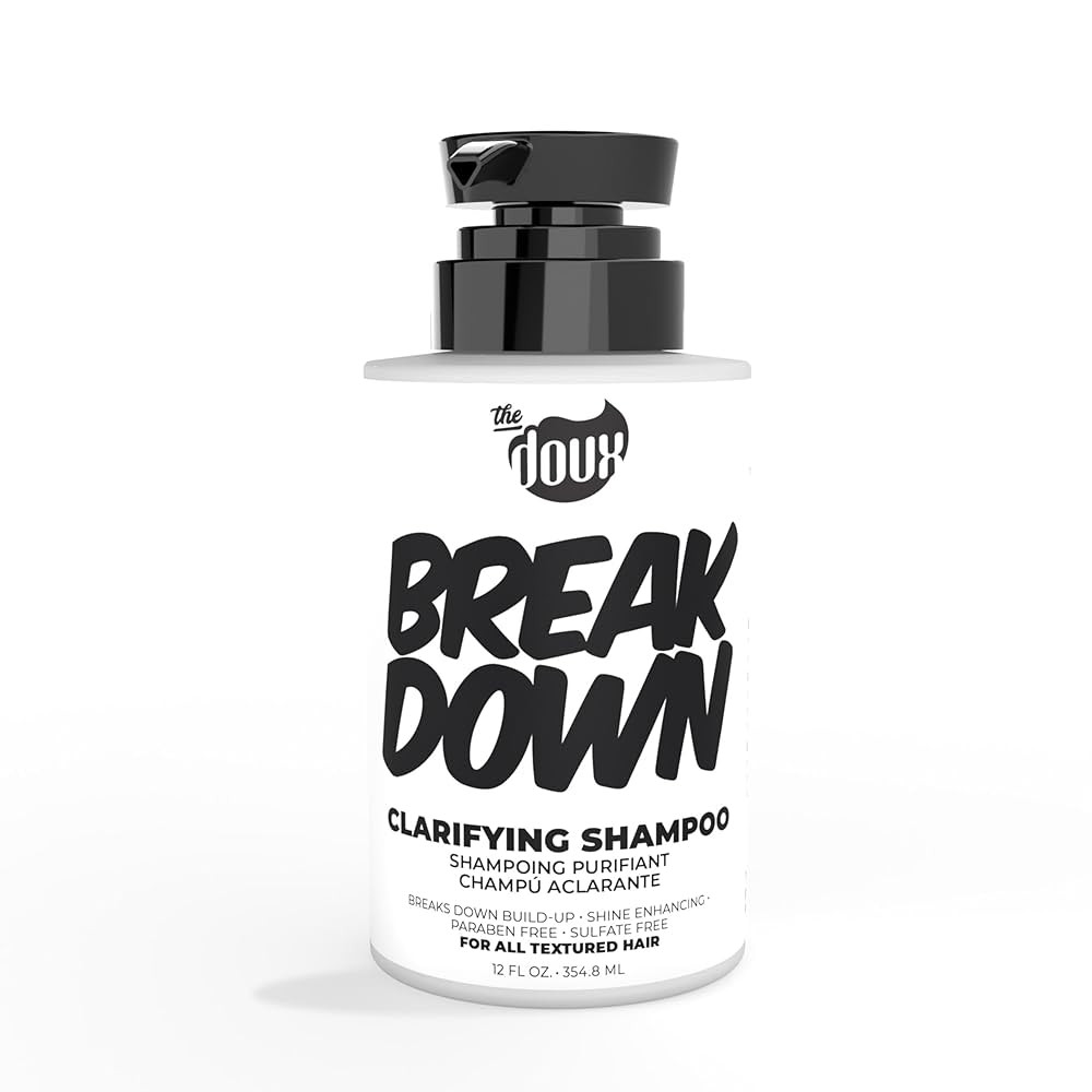 The Doux BREAKDOWN Clarifying Shampoo for Curly & Textured Hair — Vitamin E & Rosemary Detox Sh... | Amazon (US)