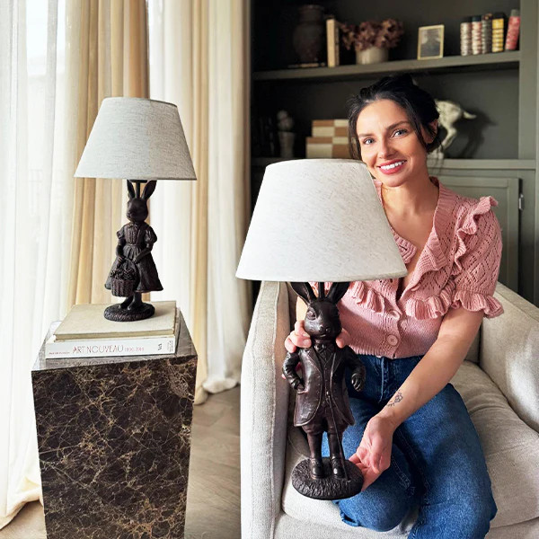 Vintage-Inspired Rabbit Couple Table Lamps, Set of 2 - Decor Steals | Decor Steals