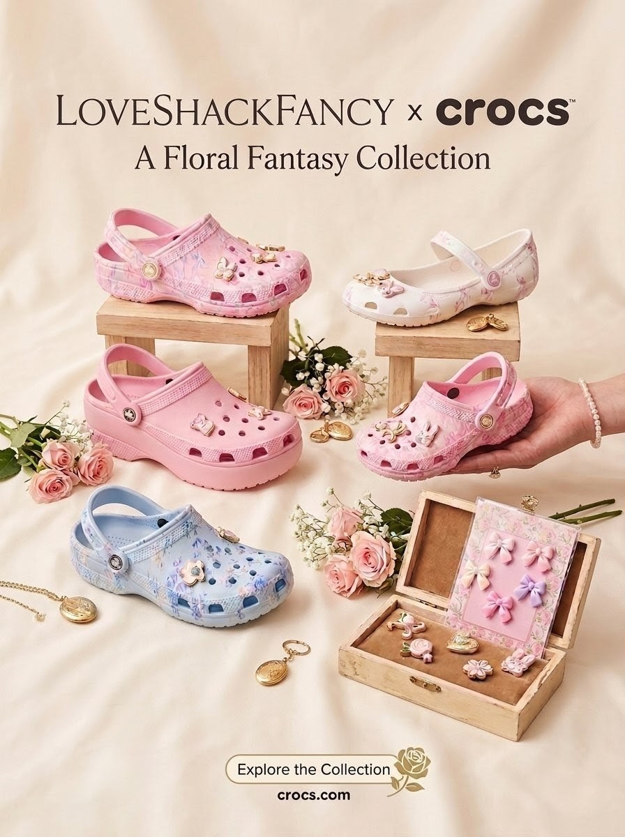 .
🎀 DROPPING TODAY: LoveShackFancy x Crocs! 🌸
The collaboration of our cottagecore dreams has officially arrived! ✨ 
The LoveShackFancy x Crocs Floral Fantasy collection is live, and it is every bit as whimsical and romantic as we imagined. From vintage floral prints to 3D silk bows and pearl charms, these are not your average clogs. ☁️🌷
Whether you're a classic clog lover or want to try the new lace-up ballet flats, there is a pair for every "soft girl" aesthetic. These are limited edition and expected to sell out fast, so grab your favorites while they're in stock!

Shop the full collection at the link in my bio! 🛍️✨
#LTKunder100 #LTKshoecrush #LoveShackFancyxCrocs #CrocsCollab #CottagecoreStyle #FloralFantasy #SoftGirlAesthetic #NewArrivals #SpringShoes #Jibbitz

#LTKgrwm #LTKspringtrends #LTKSpringSale