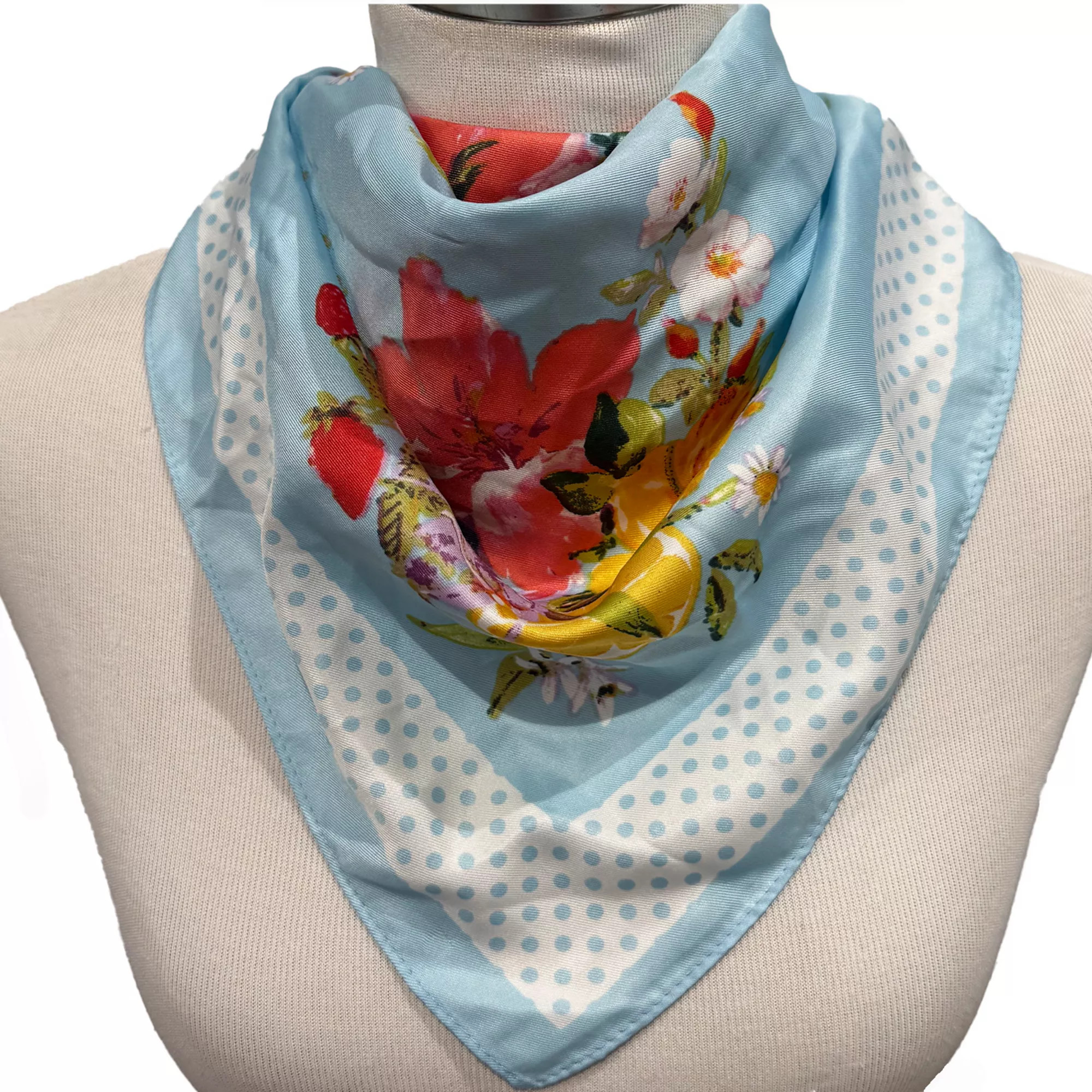 Nine West Floral Satin Square Scarf | Kohl's