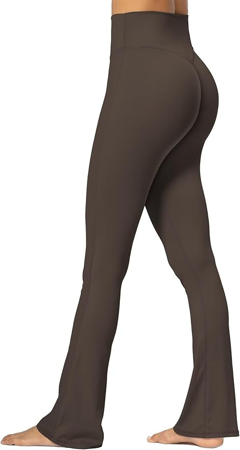 Sunzel No Front Seam Mini Flare Leggings for Women, Invisible Butt Scrunch Flared Yoga Pants with... | Amazon (US)