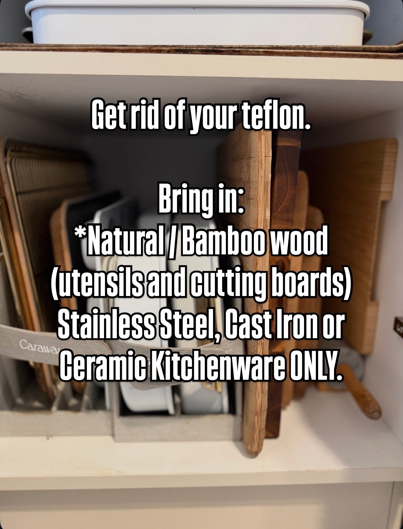 Creating a low / non toxic home? This is for you! Swap out your teflon pots and pans in your kitchen for:
- stainless steel
- ceramic coating 
- cast iron 

It all comes down to personal preference. I’ve been using my Caraway Pots and Pans since 2021! If you take care of them they will stand the test of time! I’ve also borrowed my friends our place pot and it was really nice too! 

It’s worth the investment for you, and your kids’ health! The bonus right now: they’re both on sale!

Low tox home, non toxic kitchen, non toxic pots and pans, ceramic pots and pans caraway home, our place pot ourplace pots and pans kitchen swaps healthy home swaps

#LTKhome #LTKcanada #LTKsale