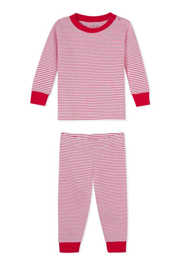 Baby Long-Long Set in Classic Red | LAKE Pajamas