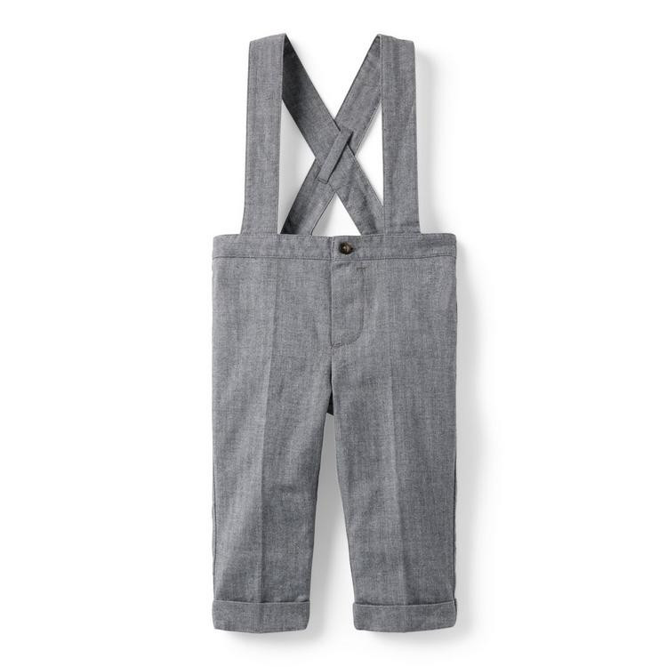 Baby Herringbone Suspender Pant | Janie and Jack