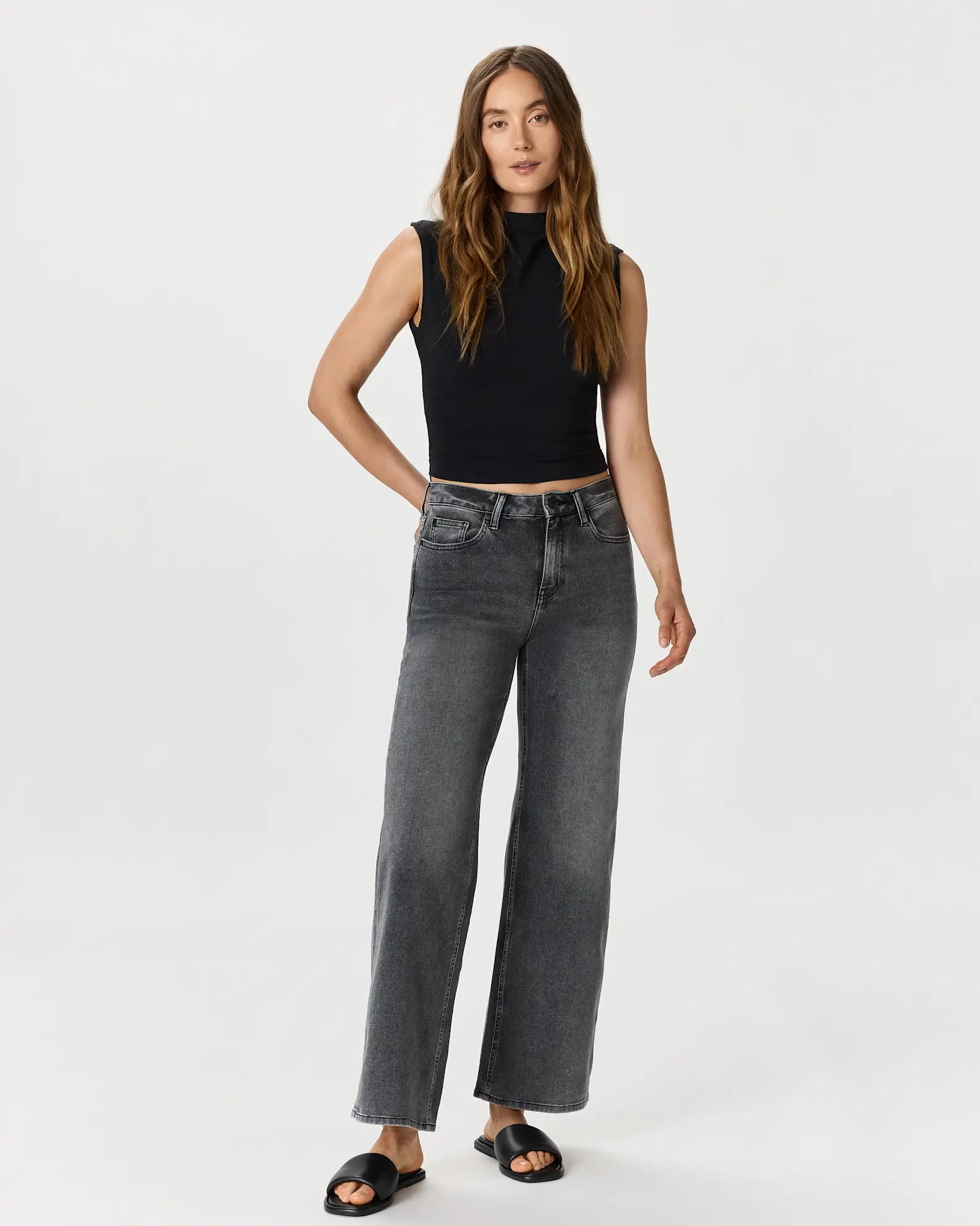 Bella Stretch Wide Leg Jeans | Quince