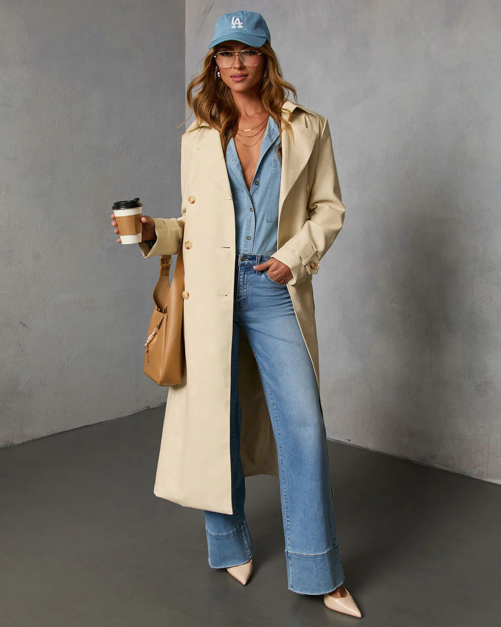 Audrine Vegan Leather Trench Coat | VICI