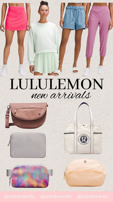 Lululemon new arrivals!

Tennis skirt, joggers, running shorts, sweatshirt, purse, tote bag, belt bad

#LTKSeasonal #LTKstyletip #LTKfit